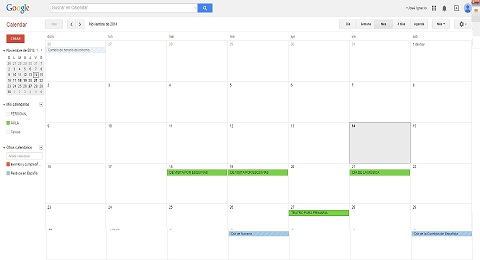 Google calendar